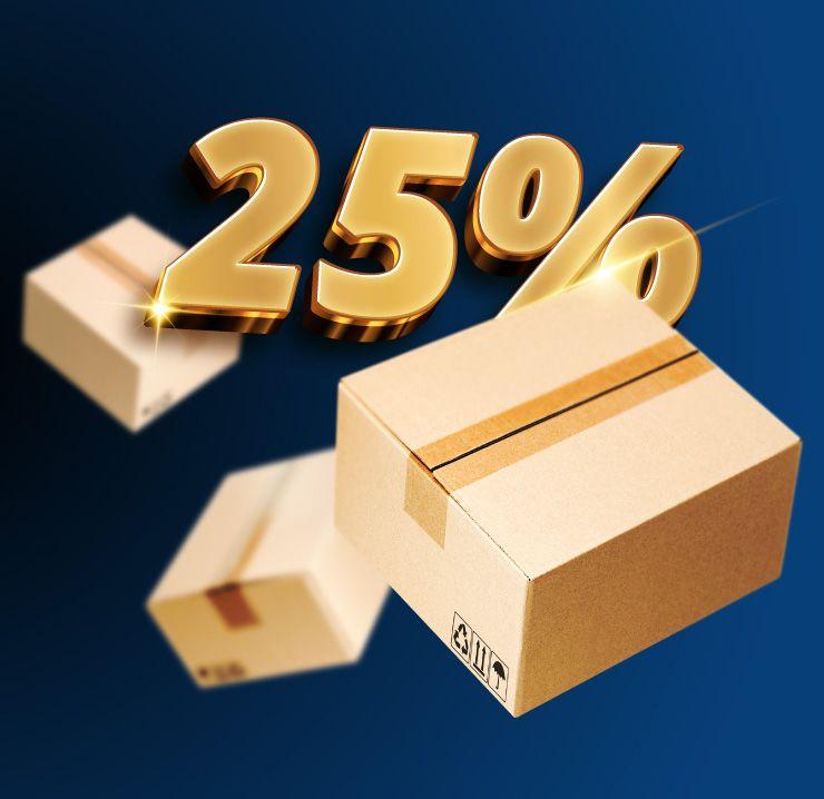 SAVE 25%
