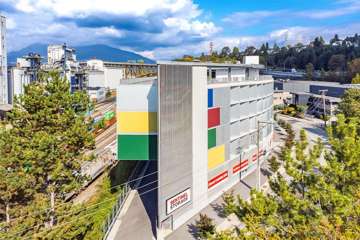 Vue aérienne du site de entreposage - Sentinel Storage - Burnaby