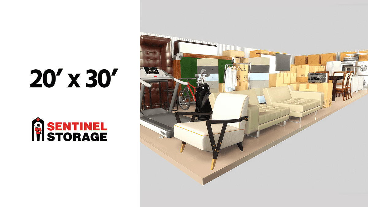 Ideal for 3-4 bedroom home, large equipment or inventory.