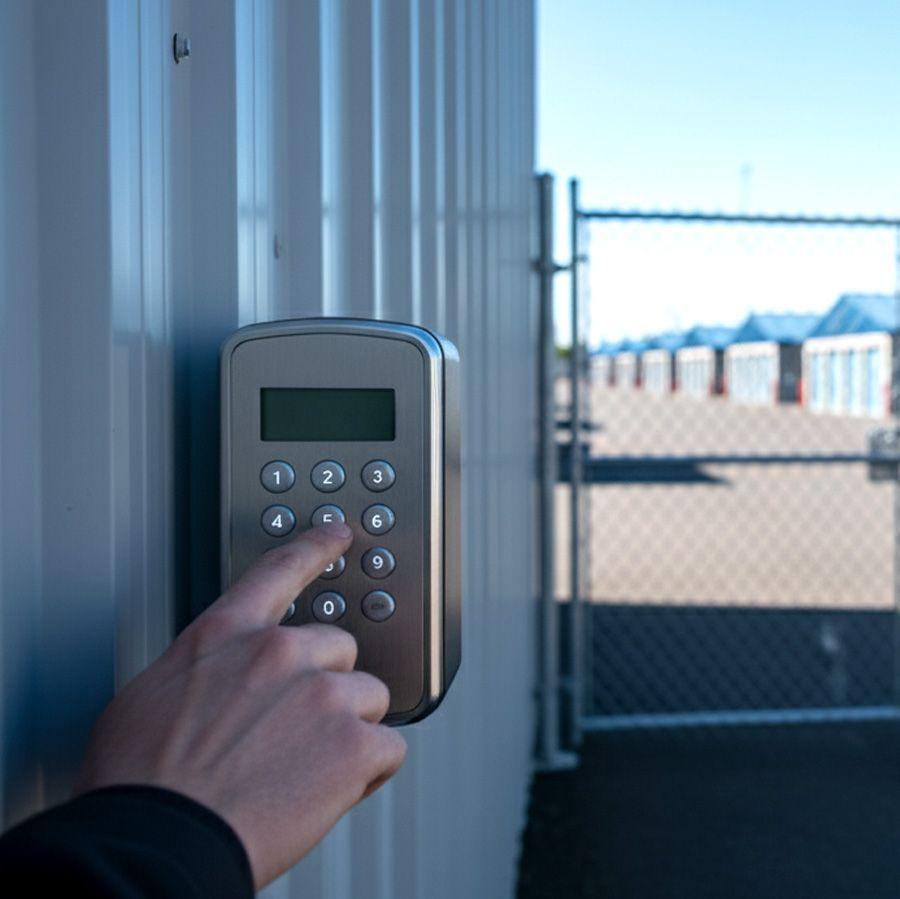 A pin code for entry