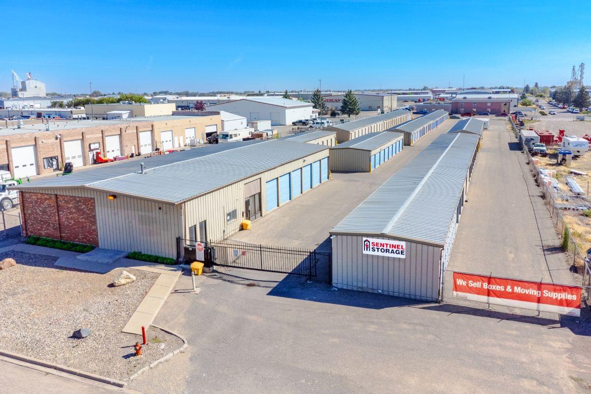 Drone View of Storage Location - Sentinel Storage - Lethbridge (Self-Serve)