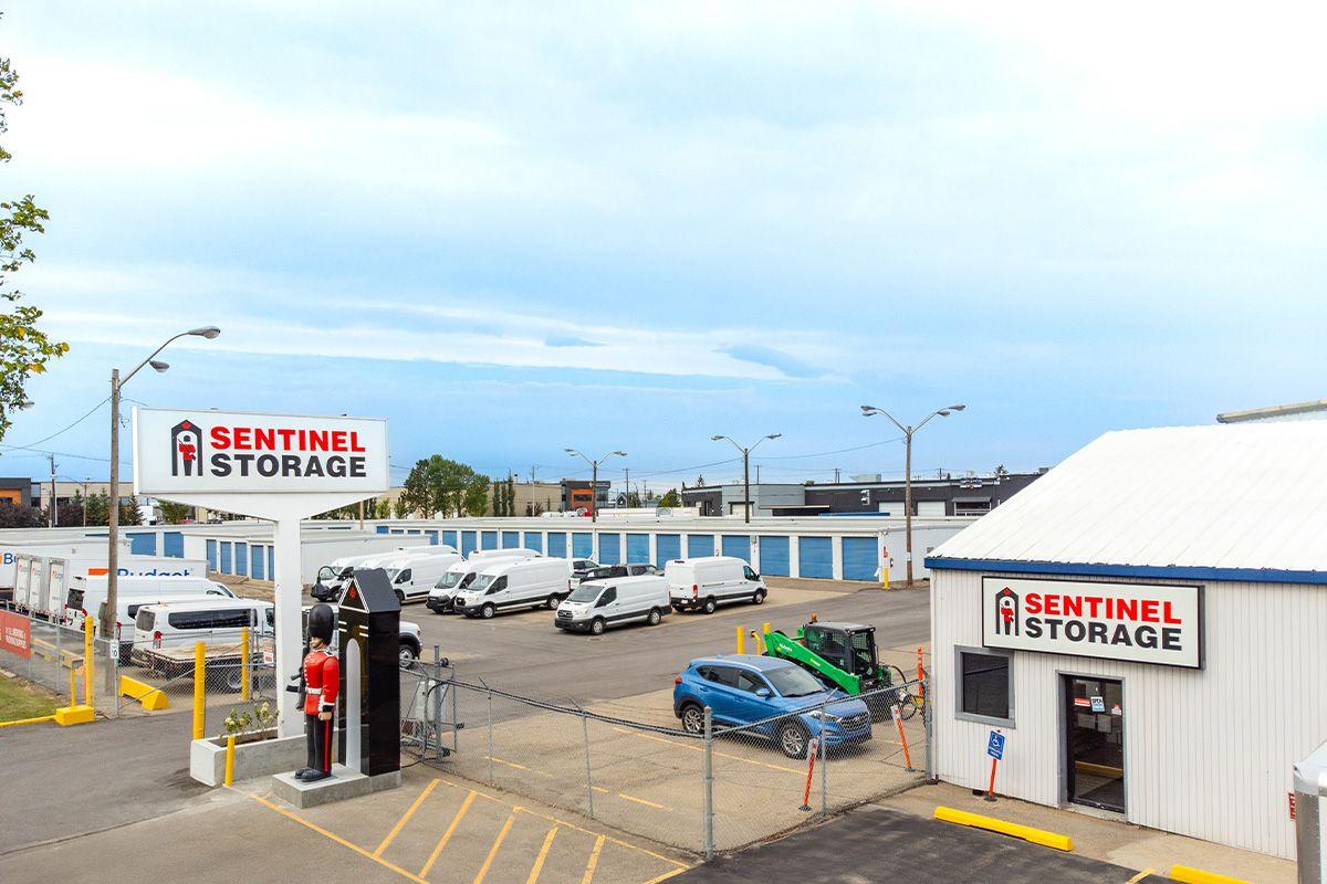 Drone View of Storage Location - Sentinel Storage - Edmonton High Park